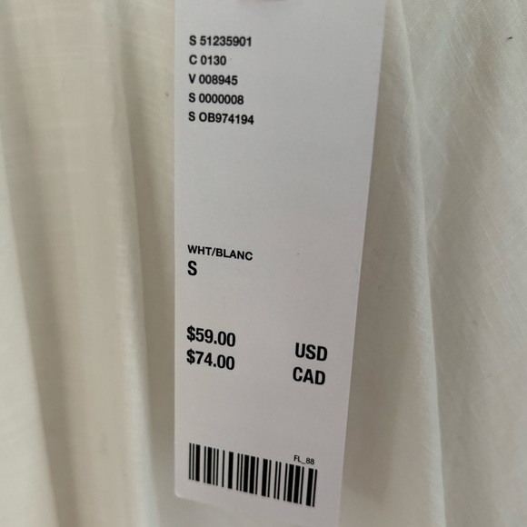 URBAN OUTFITTERS DHALIA ASYMMETRICAL SMOCKED MINI DRESS NWT - Picture 8 of 8